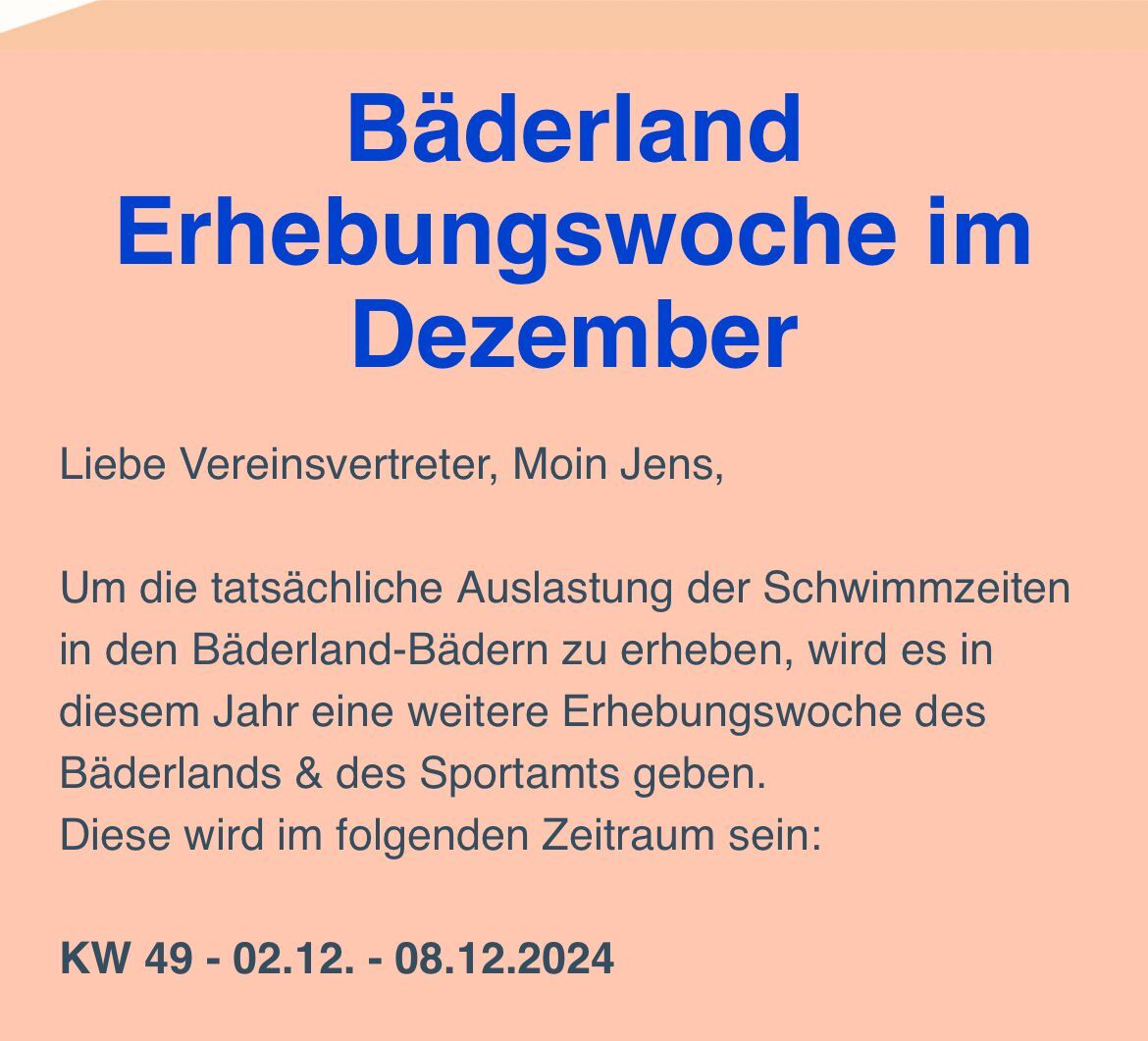 Bäderland erhebungswoche